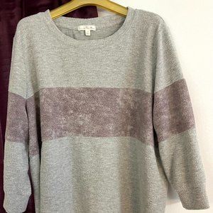 Nine Britton Billie tie front brushed knit top